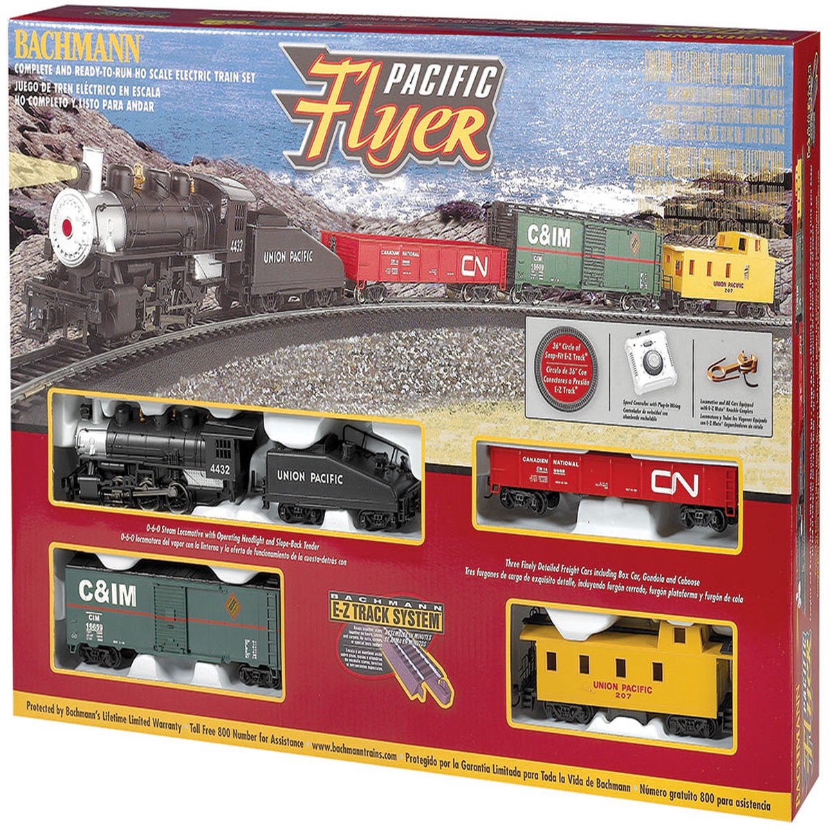 bachman-ho-scale-pacific-flyer-train-set