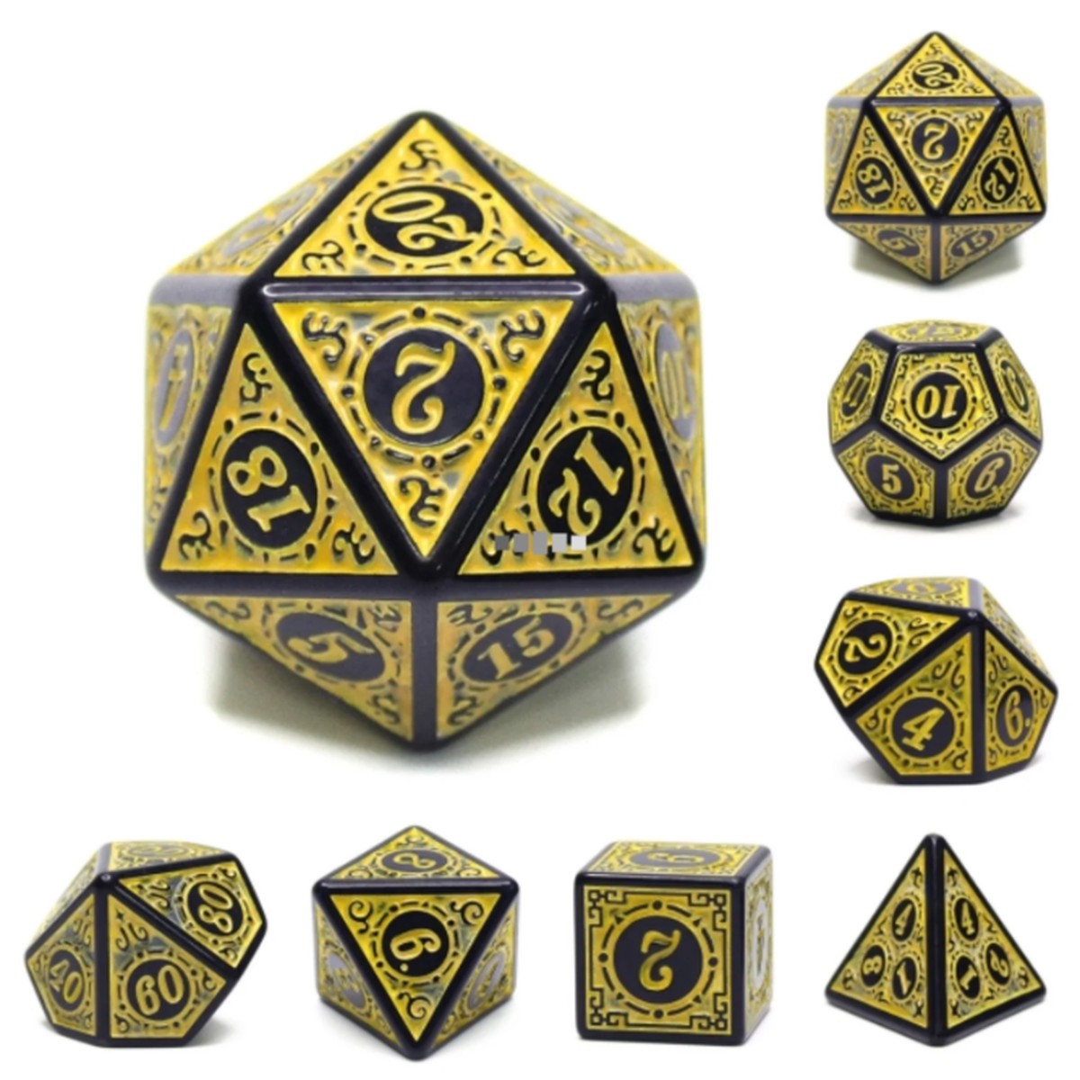 magic-flame-yellow-rpg-dice-set